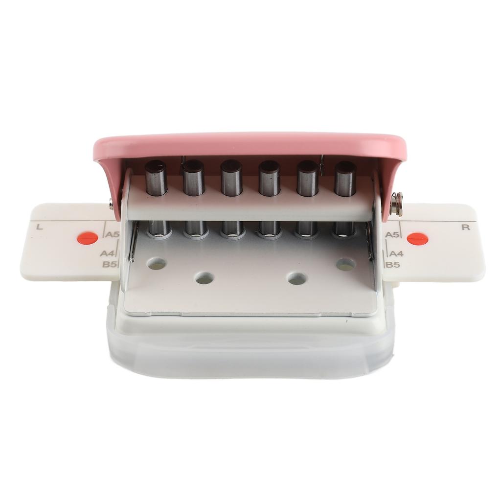 99H9 Hole Puncher 26Hole 30Hole 20Hole Paper A4 B5 A5 LooseLeaf Manual Punching Machine Pink