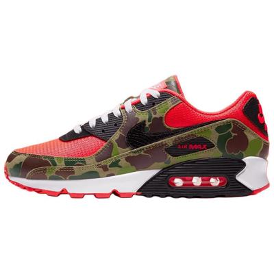 Air Max 90 Reverse Duck Camo Мягкие Удобные Низкие Кроссовки для Бега Унисекс Кроссовки Черный Красный CW6024-600(2024)