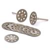 10Pcs Diamond Cutting Wheel  Cut Off Discs Coated Rotary Tools W/Mandrel 22mm for Dremel with 2Pcs 402 Mandrel (3mm)
