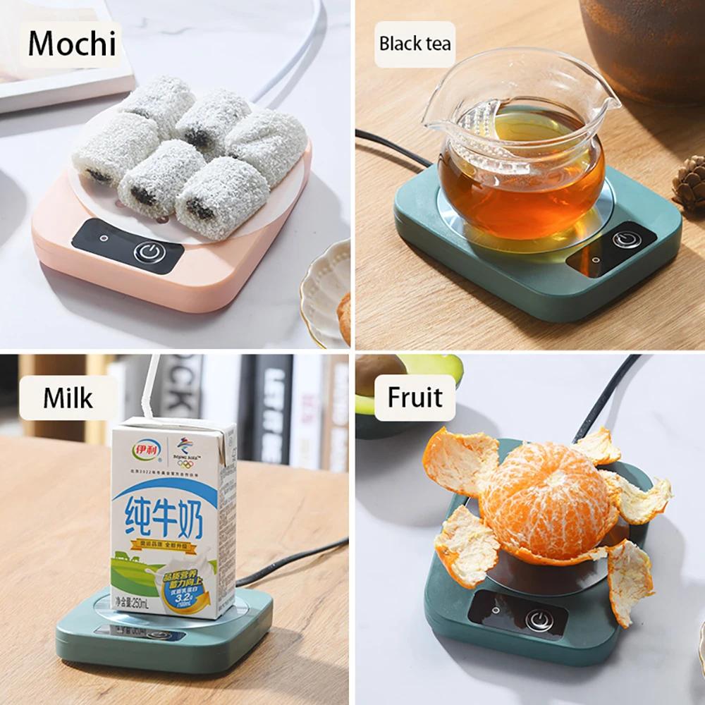 Электрический коврик для кружки, умная теплая подставка для постоянной температуры, быстрый нагрев, нагреватель для кружки, офис, низкая мощность, подарок для дома и офиса