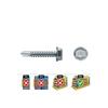 Zèle 963507504 k – vis din 7504 k pointe foret à tête hexagonale ø 6,3 x 50 mm zingué, 100 unités