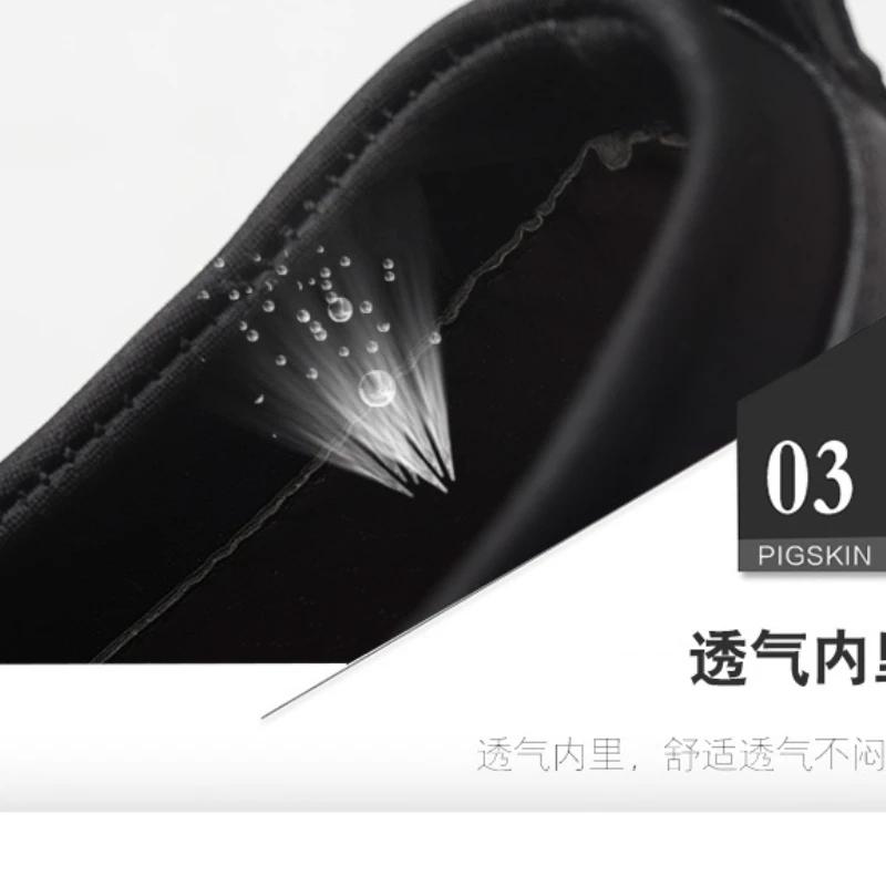 Хлопковые кожаные туфли Мужские формальные туфли Роскошные деловые Оксфорды Мужские Офисные Свадебные туфли для мужчин Зима Новинка 2025