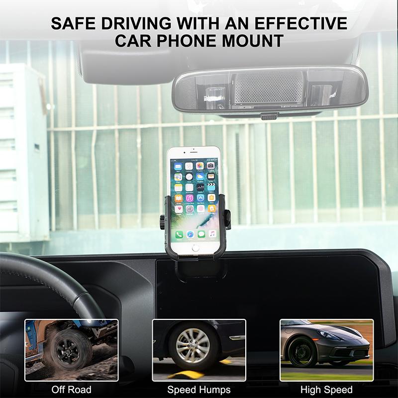 Car Navigation Screen Above Phone Holder GPS Navigation Bracket For Toyota Land Cruiser Prado 250 LC250 2024-26 Car Accessories