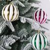 6pcs Crafts Plastic Christmas Ball Set Creative 6/8cm Christmas Tree Pendant Waterproof Delicate Hanging Ornament New Year