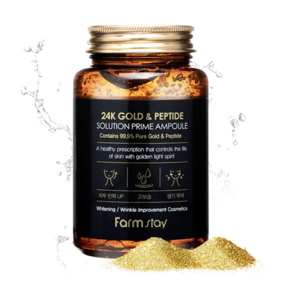 Антивозрастная сыворотка с 24K золотом и пептидами 250мл