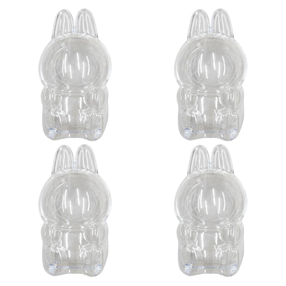 Для Labubu V1 V2 Прозрачный защитный чехол Игрушка-монстр Эльф Кукла Коробка для хранения Пылезащитный Подвесной Мешок для плюшевой куклы Дисплей-чехол