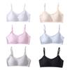 Бюстгальтер для девочек, детский ежедневный бюстгальтер, тренировочные бюстгальтеры, мягкий и удобный однотонный детский бюстгальтер