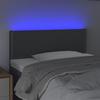 VidaXL LED Headboard Bedroom Furniture Single Bed Accessory Headboard Bed Frame Interior Dark Grey 3121455