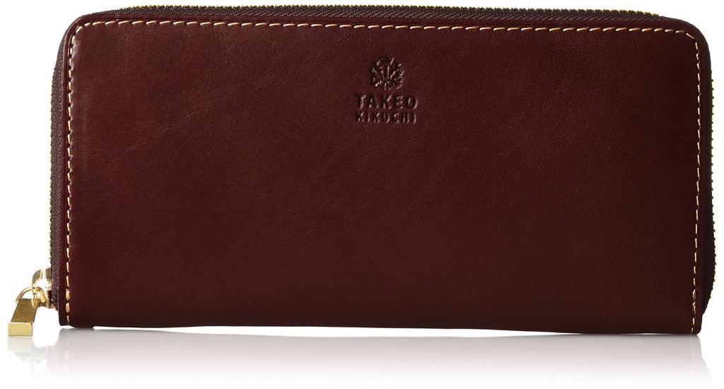 Кошелек круглый на молнии Area 266617 шоколадный [Takeokikuchi]