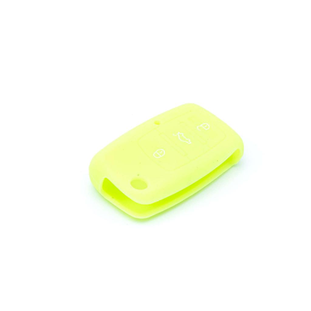 Silicone Key Case Volkswagen Skoda Seat Epkc07 Neon Green