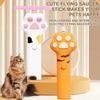 Автоматическая игрушка «летающая тарелка» для кошек, дразнилка с USB-зарядкой и подсветкой для развлечения и тренировок в помещении