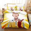 Аниме One-Punch Man Saitama Комплект постельного белья для мальчиков и девочек Twin Queen Size Пододеяльник Наволочка Кровать Дети Взрослый Домашний Текстиль Текстиль