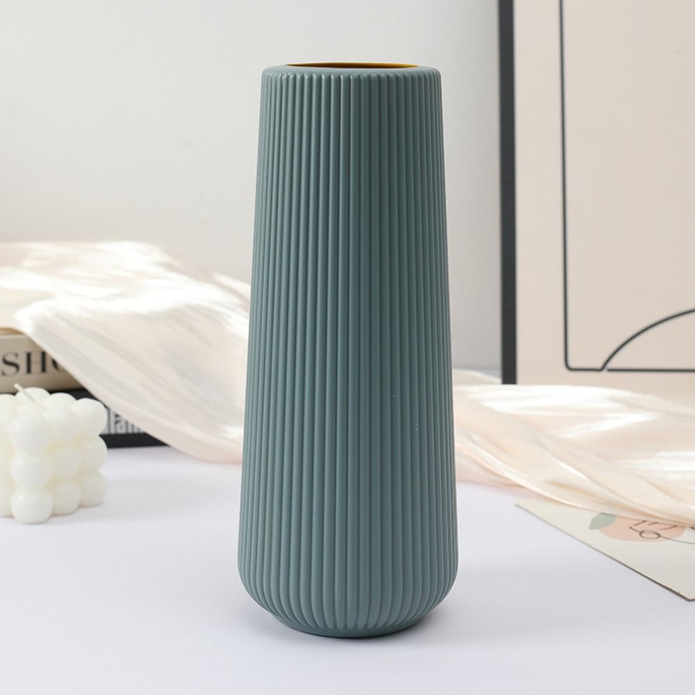 Flower Art Plastic Vase Vertical Nordic Vase Ornaments Simple Hydroponic Vase Water-grown Flowers