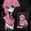 Bocchi The Rock Shirt Teen 2000s Kawaii Grunge 80s Punk Vintage T Shirt Gothic Hip Hop Y2k Punk Classic Grunge Harajuku Tees