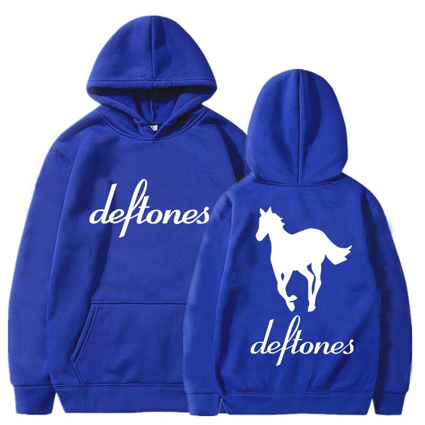 Толстовка Deftones с графическим принтом, с длинным рукавом, на флисе, с капюшоном и карманом, хип-хоп одежда, повседневные пуловеры