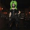 Tangerine/Green Halloween Costume Wig Voluminous Instant Noodle Style Hairpiece  Masquerade Ball