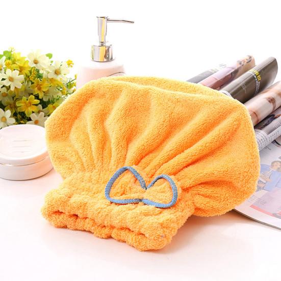 Women's Coral Fleece Quick Dry Hair Cap Tool Drying Hat Bathing Towel Bath