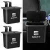 1Pcs Car Hanging Trash Bin Back Storage Box Phone Holder Hook for SEAT Leon 5F Cordoba Alhambra MK3 Ibiza 5 6 MII Altea Toledo 3