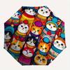 1pc Cat Winter Automatic Open/Close Umbrella, Portable Folding Umbrella for Travel, Themed Events,