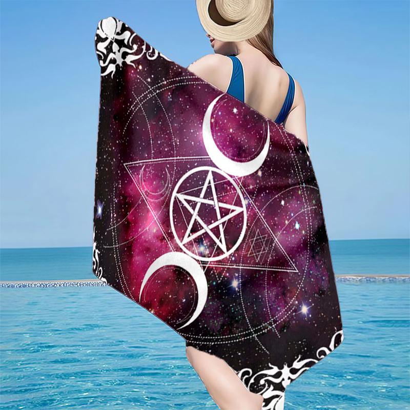 Celestial Dreamscape Beach Towel, Super Soft Microfiber, Gift for Her/Him, Birthday, for Pool, Beach, Travel, Home Decor Fan gifts