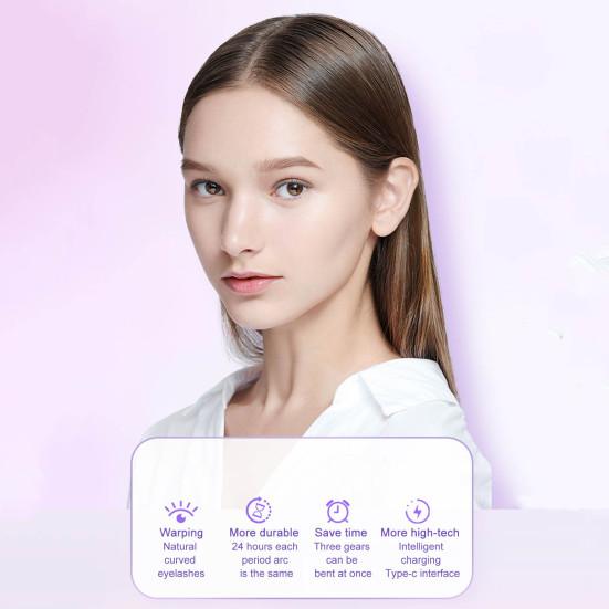 Электрические щипцы для завивки ресниц с подогревом, 3 температурных режима, тип C, перезаряжаемые, портативные, быстро нагревающиеся, женские инструменты для завивки ресниц