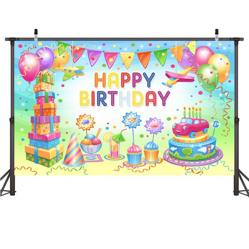 С Днем Рождения Фон Баннер Фон Ткань Реквизит Партии Украсить