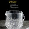 Прозрачное ведерко для льда Удобное хранение и очистка Высококачественная питьевая посуда Ведерко для льда Пластиковый зажим для льда
