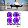 4 шт. Колеса для скейтборда 58x32 мм Светящиеся колеса для квад-роликов для