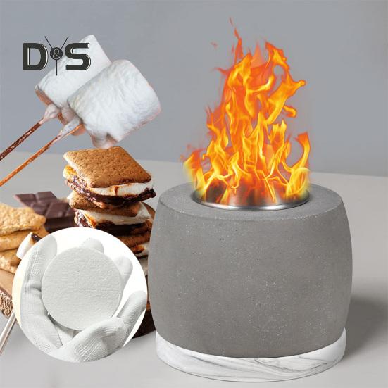 20 шт. Маленький керамический фитиль из ваты для замены на настольной горелке, спирт и биоэтанол, многоразовый углеродный войлочный фитиль, подходящий для