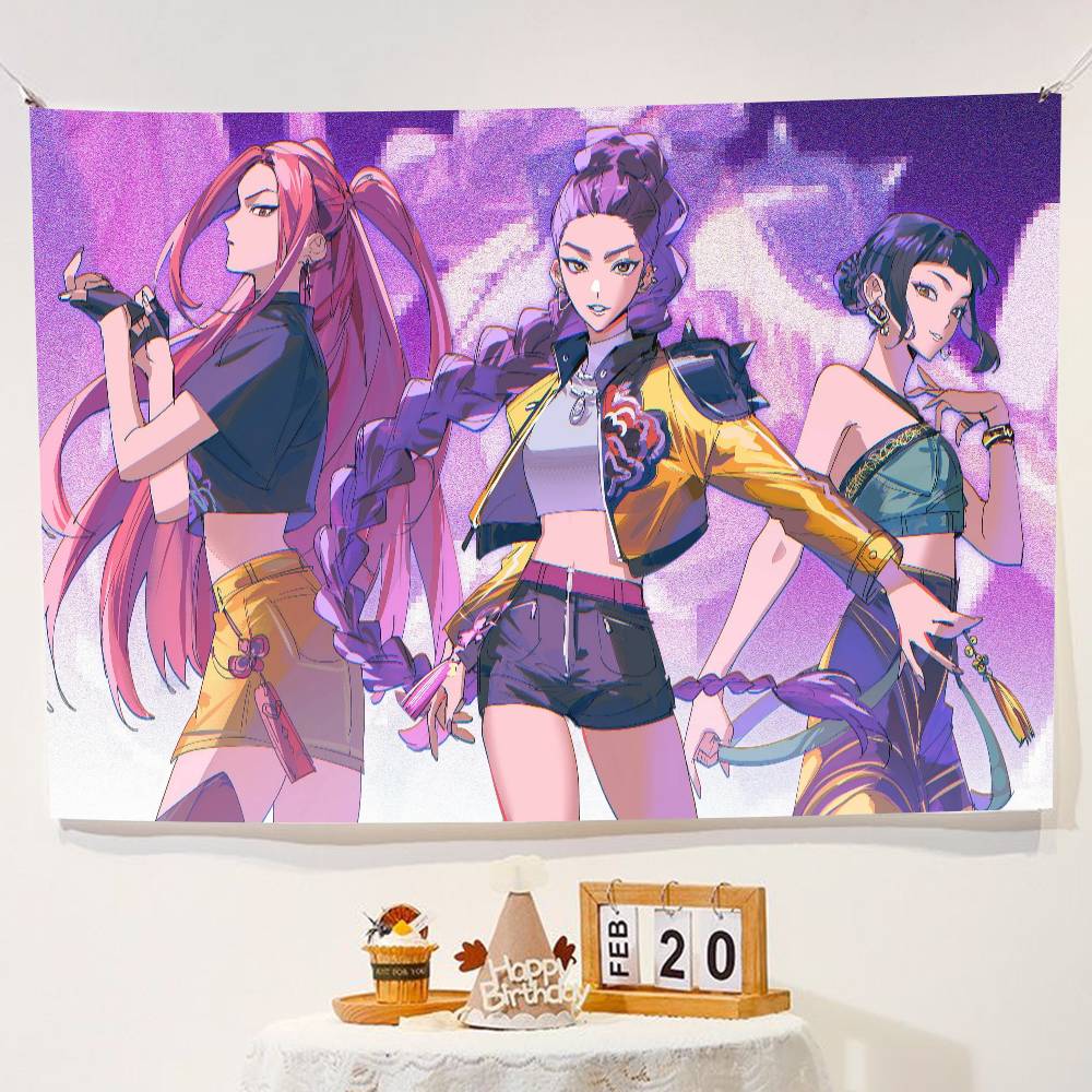 KPop funny cute D-Demon background cloth,background decoration, room, photo studio prop-suitable for home decoration, parties