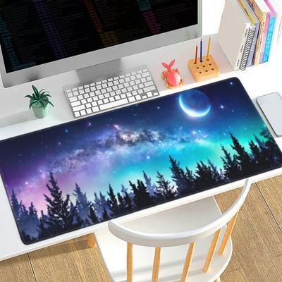 Игровой коврик для мыши Нескользящий дизайн Износостойкий Очень большой Коврик для клавиатуры и мыши Накладка на стол Украшение Компьютерные аксессуары