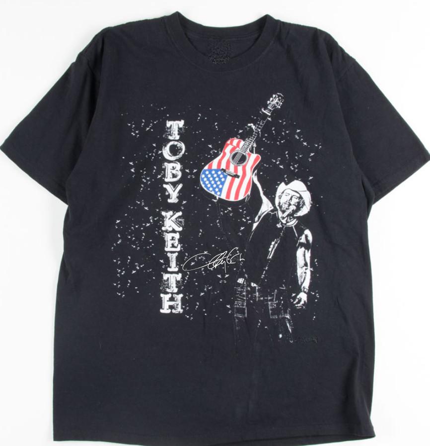Vintage Toby Keith Music Concert Tour Cotton Black Full Size Unisex Shirt MM223