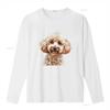 Unisexs Watercolour Puppy Print Soft Cotton T Shirt Available In Sizes Xs To 5xl Vintage Washed Stretched Comfortable Breathable