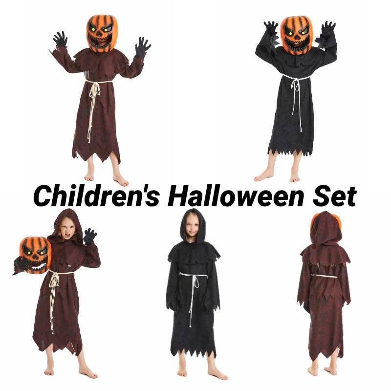 Хэллоуин Косплей Костюм Пугало Голова Тыквы Для Костюмированной Вечеринки