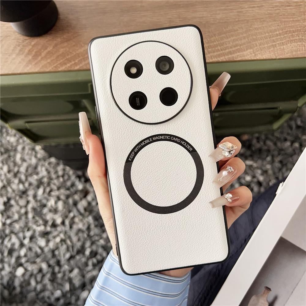 Беспроводная зарядка из ПУ кожи Для Магнитного чехла Для Honor X9C HonorX9C Magic7 Lite Magic7Lite G Мягкая задняя крышка