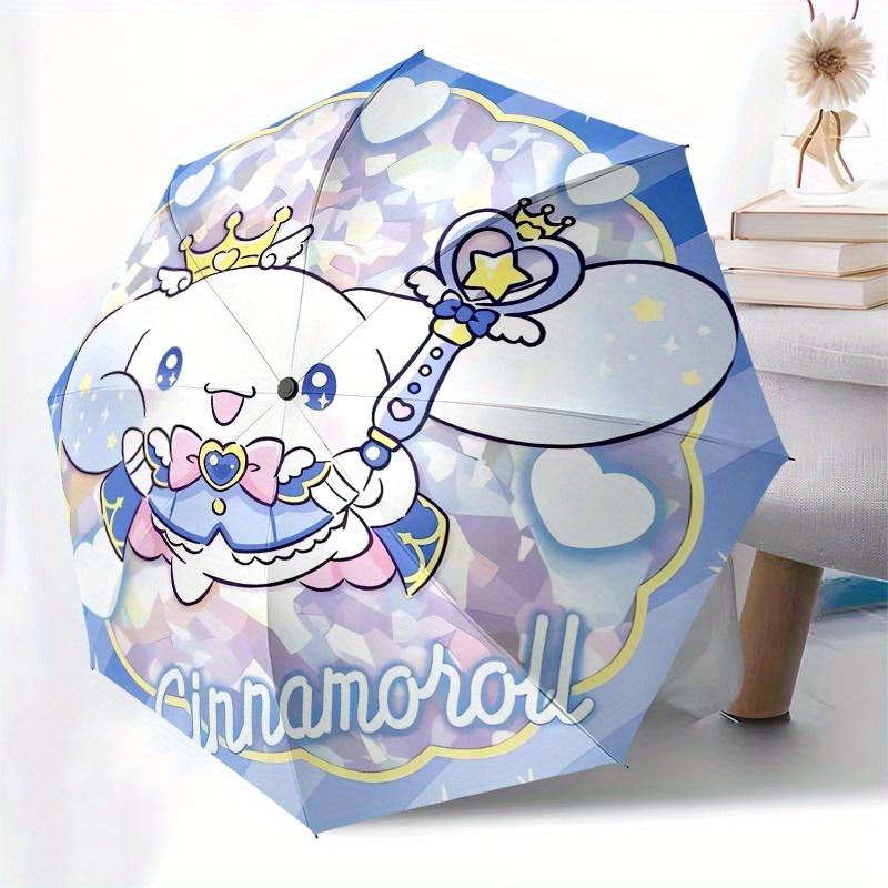 Cinnamoroll,Princess Automatic Umbrella-Foldable, Durable 8-Bone Design, Compact and Stylish, Great for Camping, Halloween, Christmas, Mothe