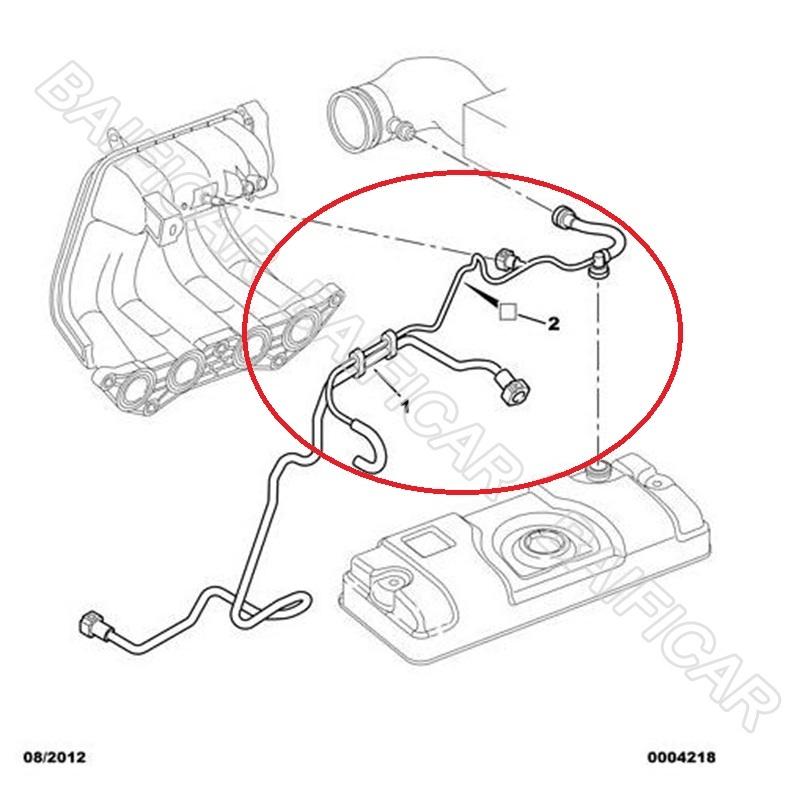 Baificar Brand New Engine Rocker Cover Breather Pipes Crankcase Exhaust Hose Pipes For Peugeot 206 207 Citroen C2 1.4