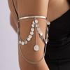 Women Girls Adjustable Fashion Jewelry Minimalist Bangle Arm Bracelet Tassel Armband Upper Arm Cuff