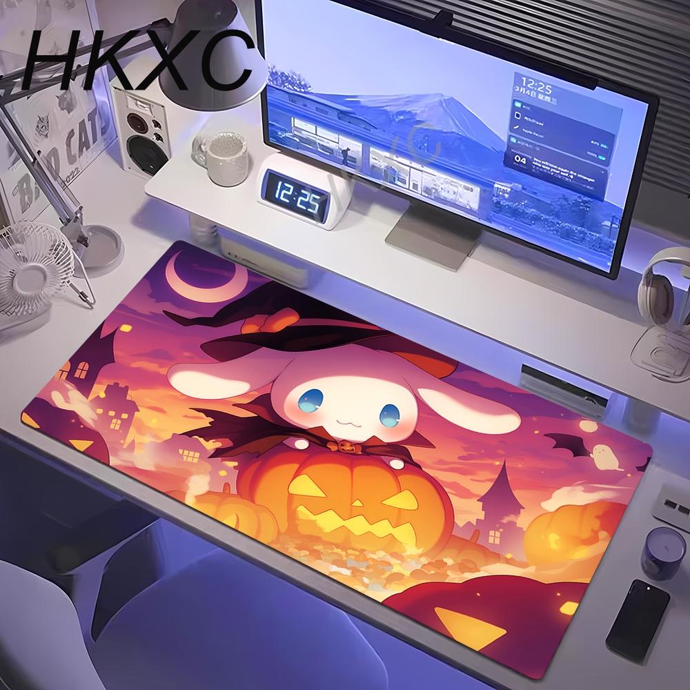 Office Premium Mouse Pad Kawaii Cartoon Cinnamoroll Mousepad Anti-slip Rubber Desk Pad Anime Girl Sanrio HD Print Keyboard Pads