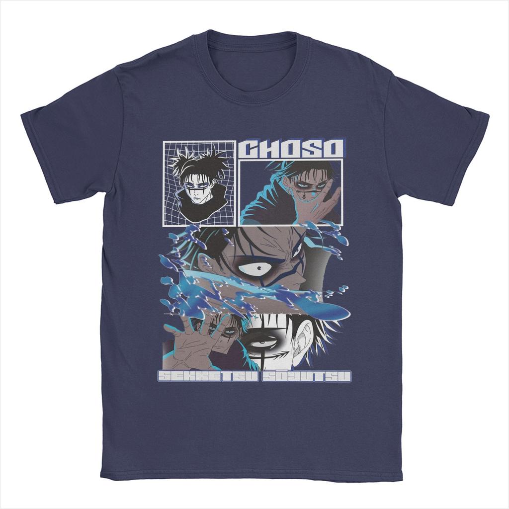 Футболка Choso JJK Anime для мужчин, новинка, 100% хлопок, футболки с круглым вырезом и коротким рукавом, идея для подарка, одежда