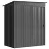 5 x 3.5ft Metal Garden Storage Shed with Effortless Assembly and 2 Pairs of Gloves, Waterproof Outdoor Shed, Dark Grey