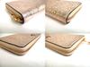 Authentic Christian Louboutin Panettone Rose Gold Leather Round Zip Wallet #a376 Open box