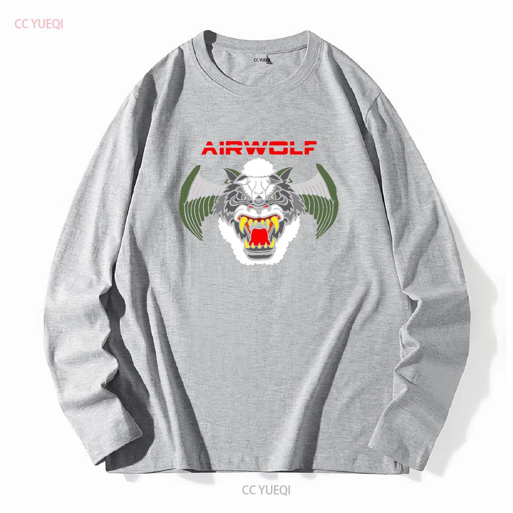 Airwolf Bell 222 Helicopter T Shirt Size S 5xl Long Or Short Sleeves Vintage Washed Slightly Stylish Streetwear Casual