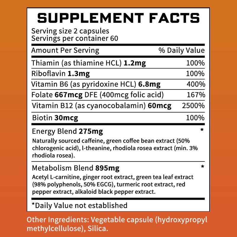 Vitamin B Complex Dietary Supplement, With Biotin, Green Coffee Bean Extract