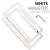 Bling Crystal License Plate Frame Stainless US Standard License Plate Holder with Button Diamond Car License Plate Frame Cover License Plate Covers