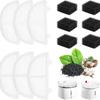 Tanosimi Cat Waterer Filter Pet Filter Smart Pet Filter Unit Compatible Product Pieces 6 (6 + Pieces) (White)