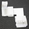 4 шт. L-образный 4-контактный RGB 5050 LED-коннектор Коннекторы для светодиодной ленты L-образный Угловой коннектор для светодиодной ленты