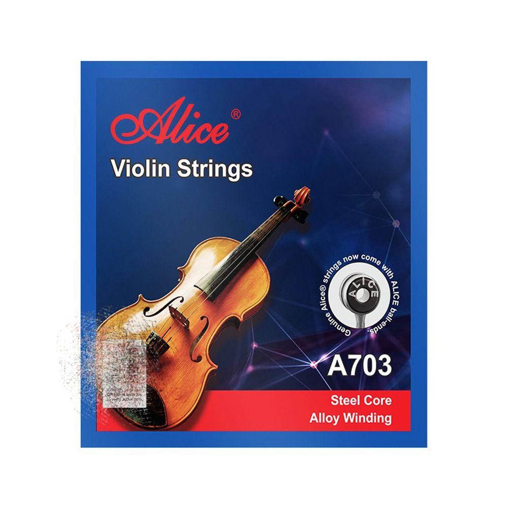 E A D G Strings A703 Violin Strings 4/4 3/4 1/2 1/4 1/8 Violin Strings Music School Students