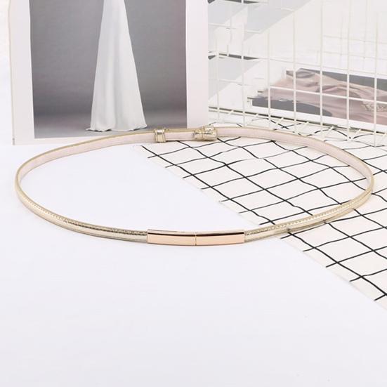 Ремень женский из искусственной кожи, регулируемый, тонкий, с застежкой-кнопкой, декоративный пояс для платья, аксессуары для одежды