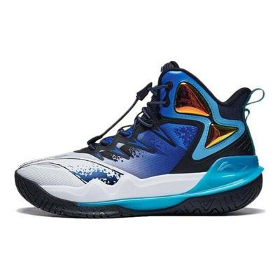 Баскетбольные кроссовки Li Ning Primary 3.0 V2 Shock Absorbing Детские кроссовки Белый Синий YKBT072-7